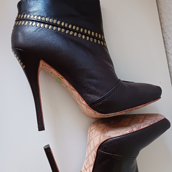 New L.A.M.B Gwen Stefani brown genuine leather boots size 7.5 - Picture 7 of 11